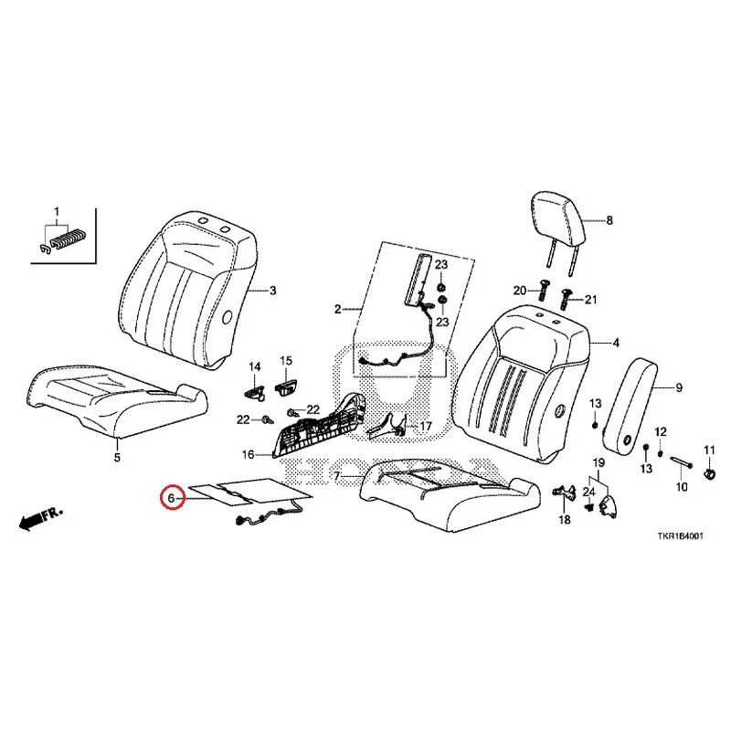 [NEW] JDM HONDA N-WGN CUSTOM JH3 2023 Front seat (R.) (bench) (2) GENUINE OEM - Image 7