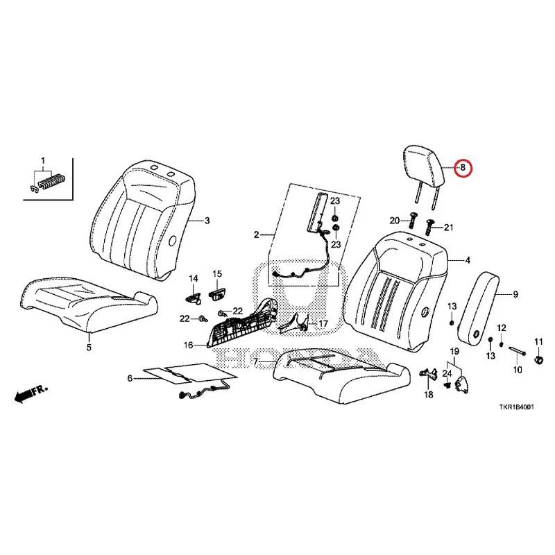[NEW] JDM HONDA N-WGN CUSTOM JH3 2023 Front seat (R.) (bench) (2) GENUINE OEM - Image 9