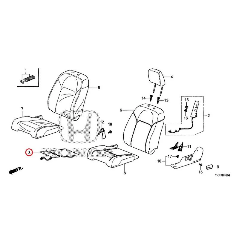 [NEW] JDM HONDA N-WGN CUSTOM JH3 2023 Front seat (L.) (bench) (2) GENUINE OEM - Image 4