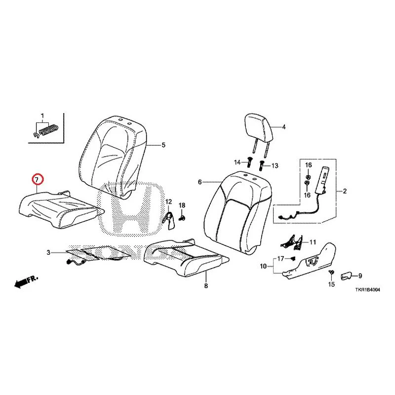 [NEW] JDM HONDA N-WGN CUSTOM JH3 2023 Front seat (L.) (bench) (2) GENUINE OEM - Image 8