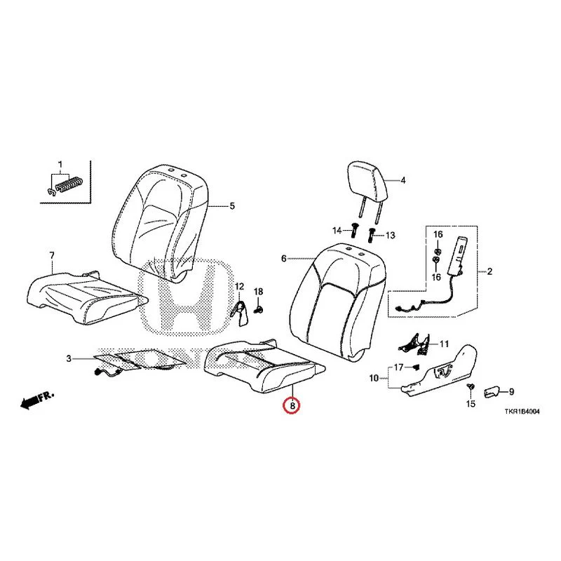 [NEW] JDM HONDA N-WGN CUSTOM JH3 2023 Front seat (L.) (bench) (2) GENUINE OEM - Image 9