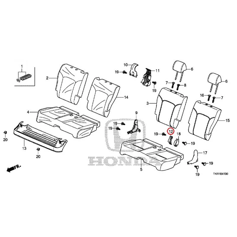 [NEW] JDM HONDA N-WGN CUSTOM JH3 2023 Rear Seat GENUINE OEM - Image 13