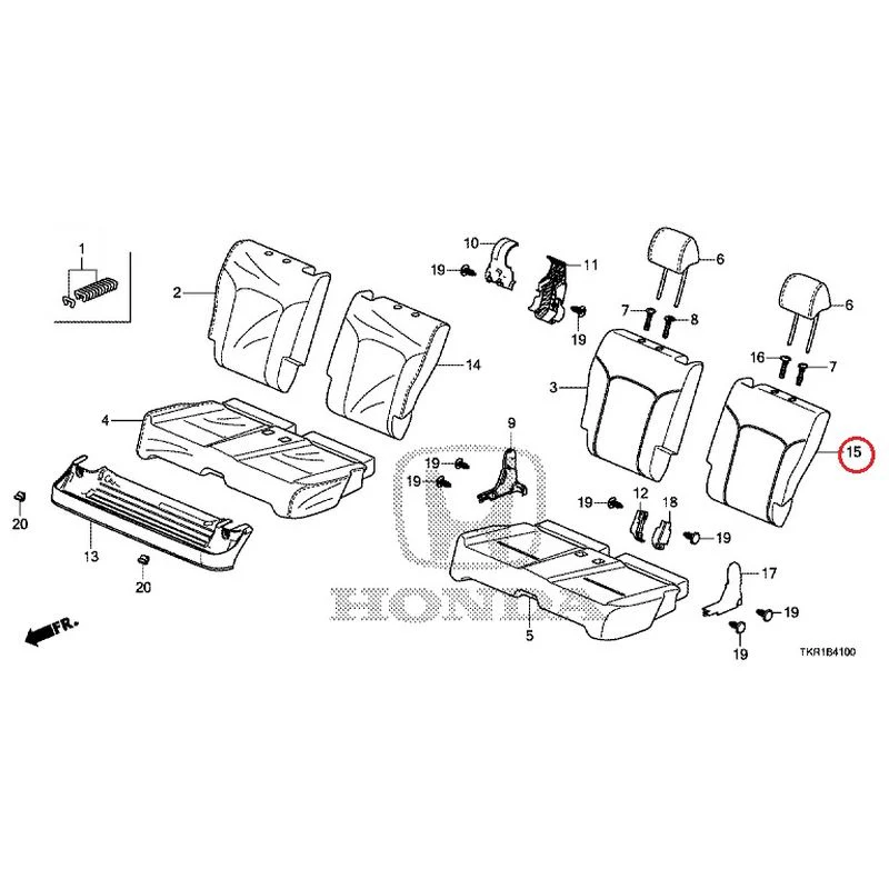 [NEW] JDM HONDA N-WGN CUSTOM JH3 2023 Rear Seat GENUINE OEM - Image 16