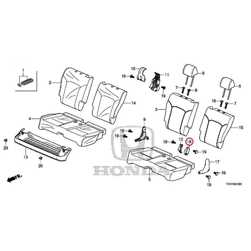 [NEW] JDM HONDA N-WGN CUSTOM JH3 2023 Rear Seat GENUINE OEM - Image 19