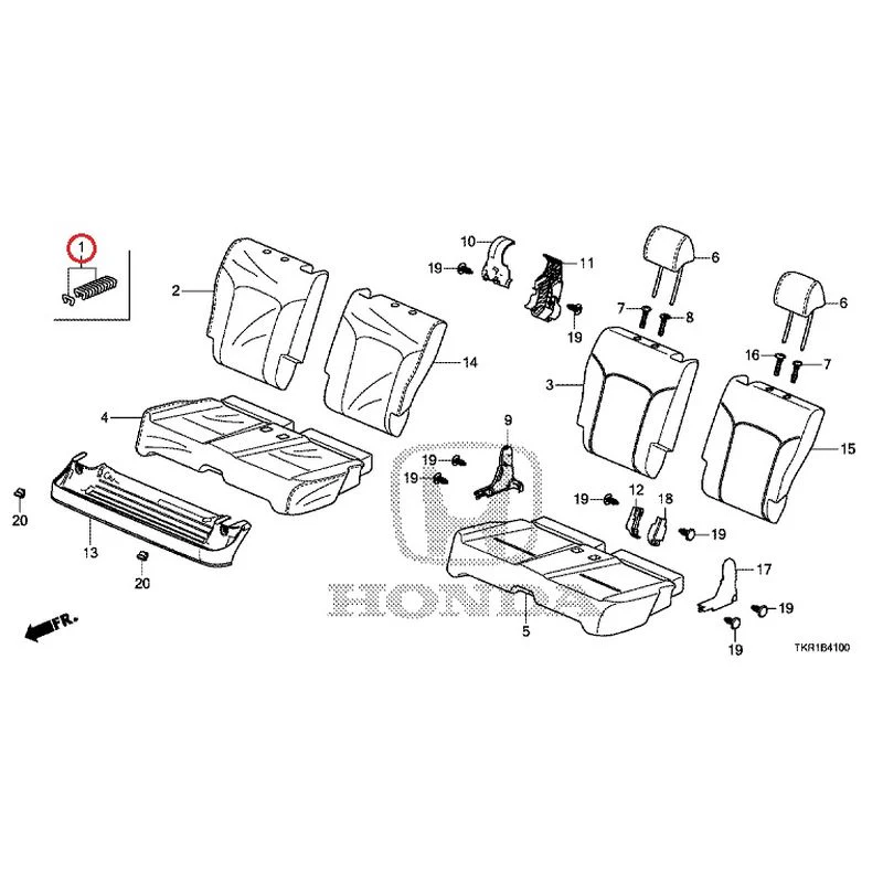 [NEW] JDM HONDA N-WGN CUSTOM JH3 2023 Rear Seat GENUINE OEM - Image 2