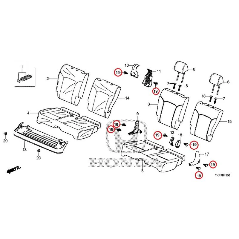 [NEW] JDM HONDA N-WGN CUSTOM JH3 2023 Rear Seat GENUINE OEM - Image 20