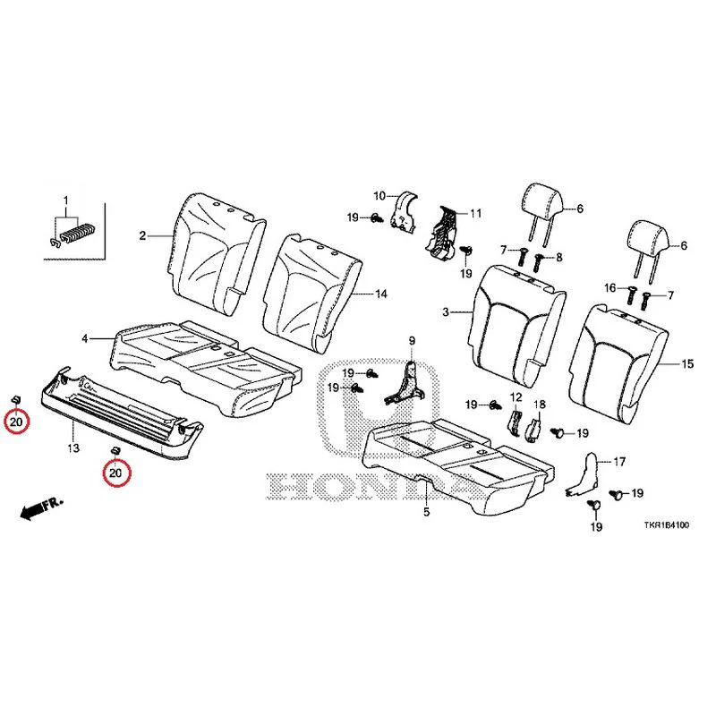 [NEW] JDM HONDA N-WGN CUSTOM JH3 2023 Rear Seat GENUINE OEM - Image 21