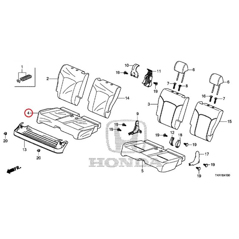 [NEW] JDM HONDA N-WGN CUSTOM JH3 2023 Rear Seat GENUINE OEM - Image 5