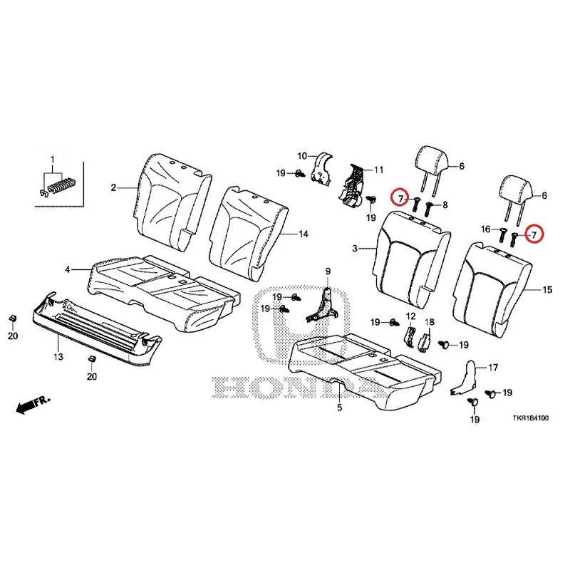 [NEW] JDM HONDA N-WGN CUSTOM JH3 2023 Rear Seat GENUINE OEM - Image 8