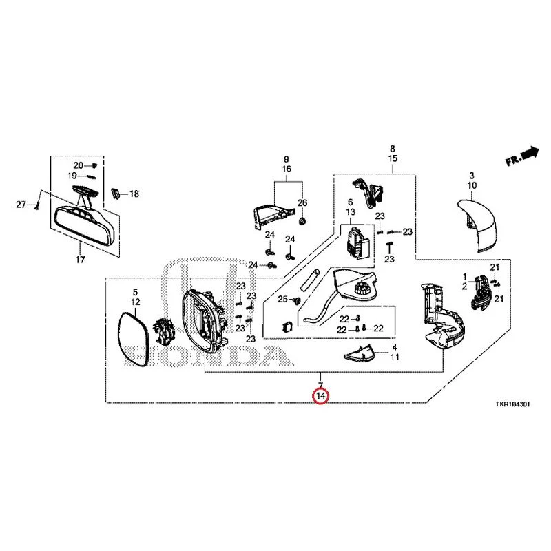 [NEW] JDM HONDA N-WGN CUSTOM JH3 2023 Mirrors (2) GENUINE OEM - Image 15