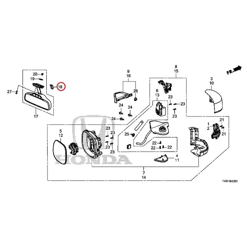 [NEW] JDM HONDA N-WGN CUSTOM JH3 2023 Mirrors (2) GENUINE OEM - Image 19