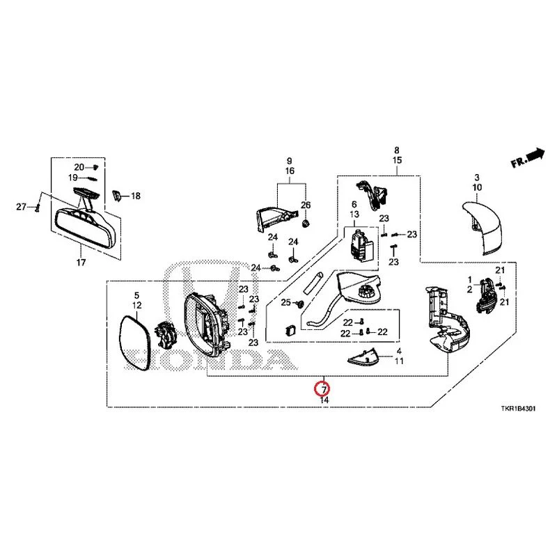 [NEW] JDM HONDA N-WGN CUSTOM JH3 2023 Mirrors (2) GENUINE OEM - Image 8