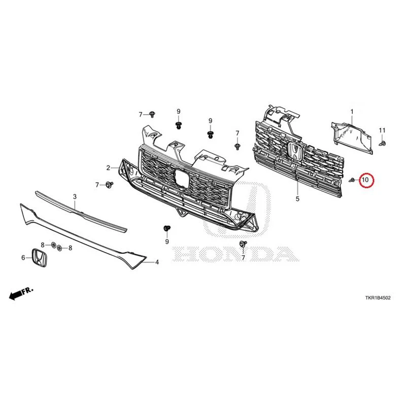 [NEW] JDM HONDA N-WGN CUSTOM JH3 2023 Front Grill (3) GENUINE OEM - Image 10