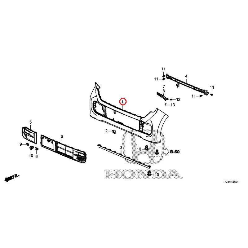 [NEW] JDM HONDA N-WGN CUSTOM JH3 2023 Front Bumper (2) GENUINE OEM - Image 4