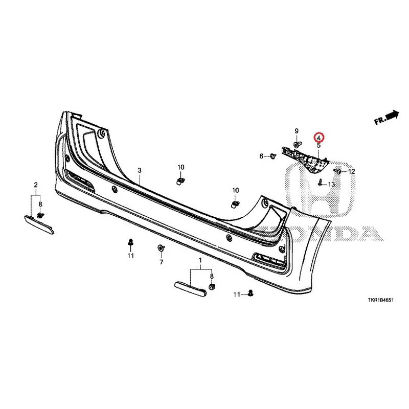 [NEW] JDM HONDA N-WGN CUSTOM JH3 2023 Rear Bumper (2) GENUINE OEM - Image 10