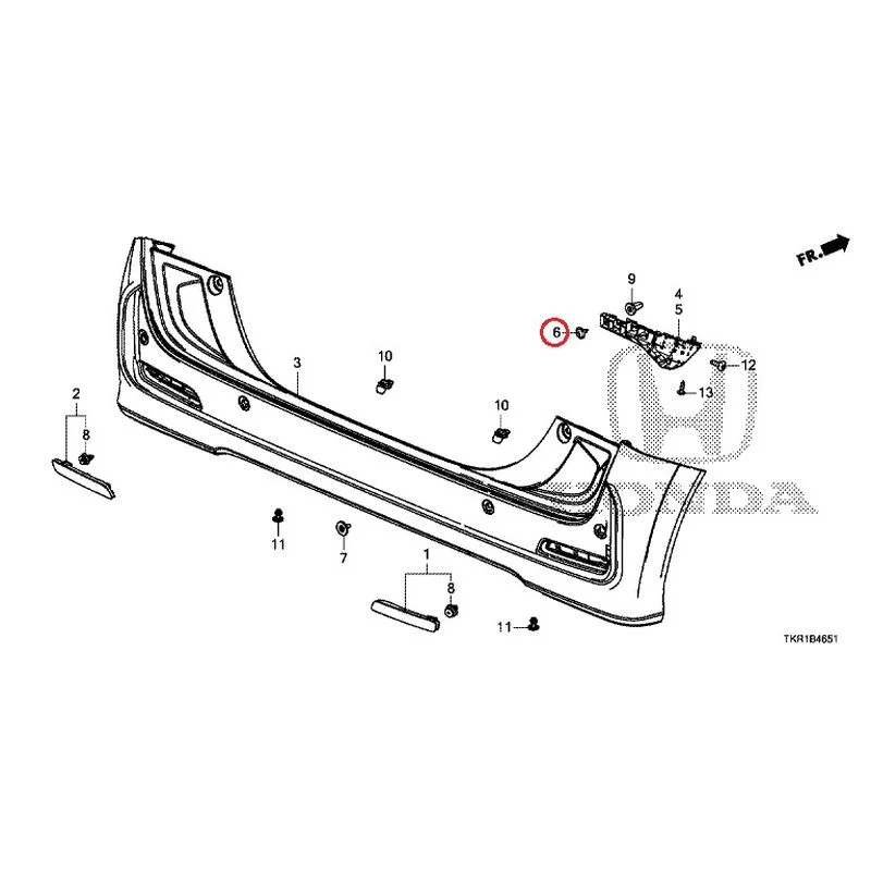 [NEW] JDM HONDA N-WGN CUSTOM JH3 2023 Rear Bumper (2) GENUINE OEM - Image 12