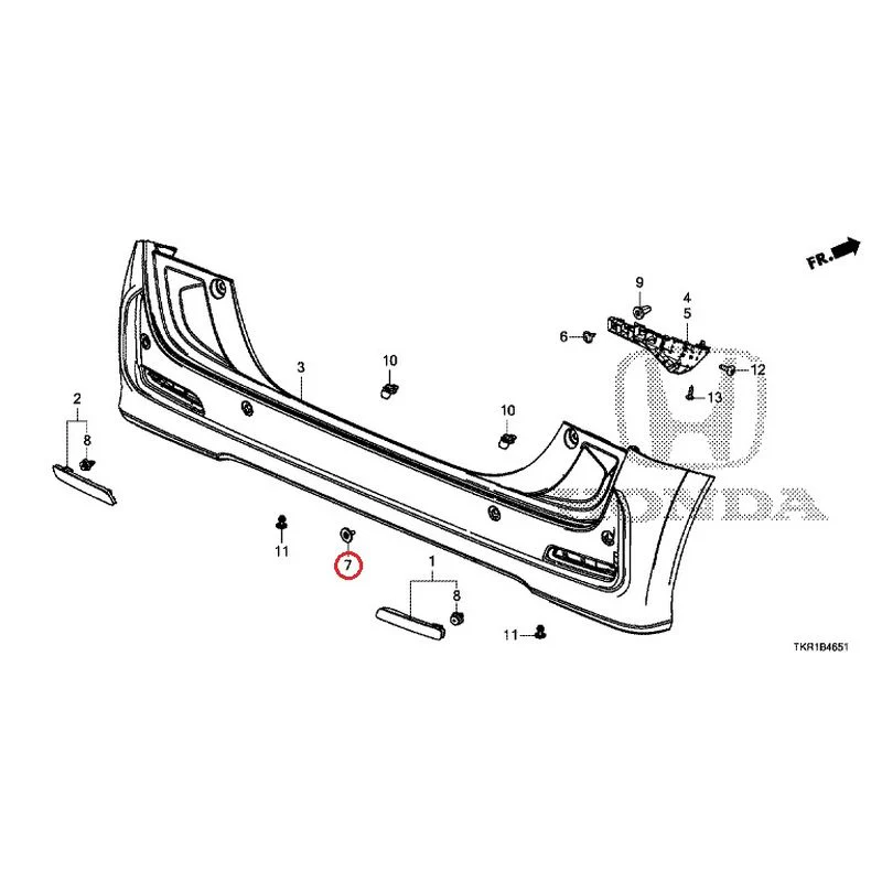 [NEW] JDM HONDA N-WGN CUSTOM JH3 2023 Rear Bumper (2) GENUINE OEM - Image 13