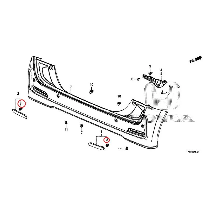 [NEW] JDM HONDA N-WGN CUSTOM JH3 2023 Rear Bumper (2) GENUINE OEM - Image 14