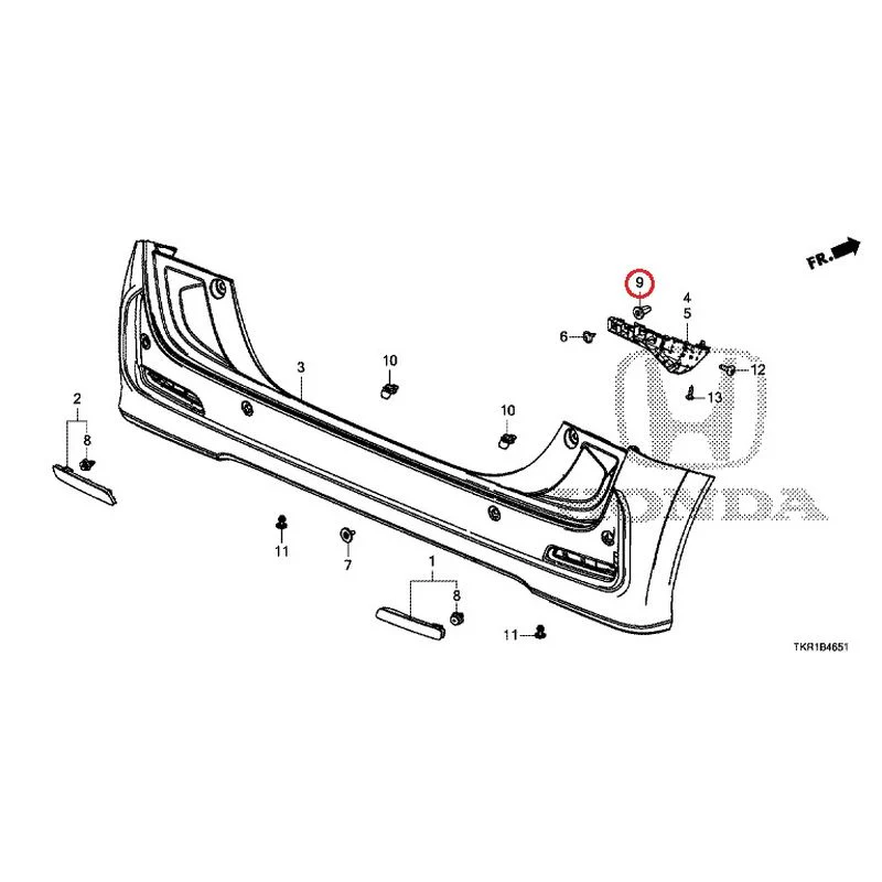 [NEW] JDM HONDA N-WGN CUSTOM JH3 2023 Rear Bumper (2) GENUINE OEM - Image 15