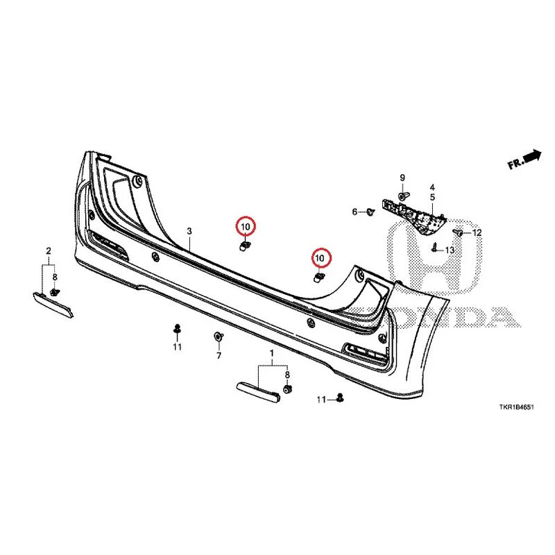 [NEW] JDM HONDA N-WGN CUSTOM JH3 2023 Rear Bumper (2) GENUINE OEM - Image 16