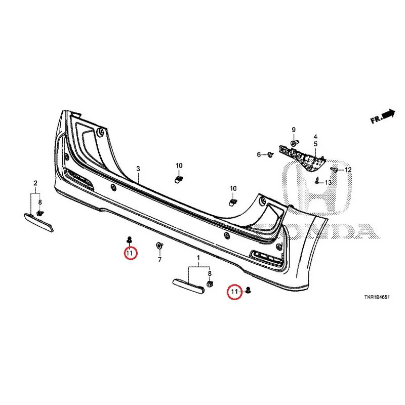 [NEW] JDM HONDA N-WGN CUSTOM JH3 2023 Rear Bumper (2) GENUINE OEM - Image 17