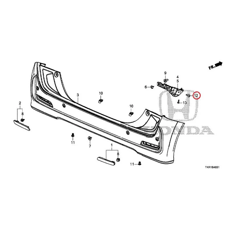[NEW] JDM HONDA N-WGN CUSTOM JH3 2023 Rear Bumper (2) GENUINE OEM - Image 18