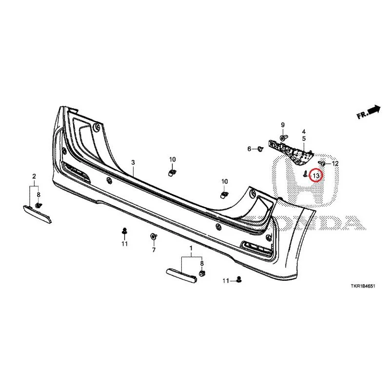 [NEW] JDM HONDA N-WGN CUSTOM JH3 2023 Rear Bumper (2) GENUINE OEM - Image 19