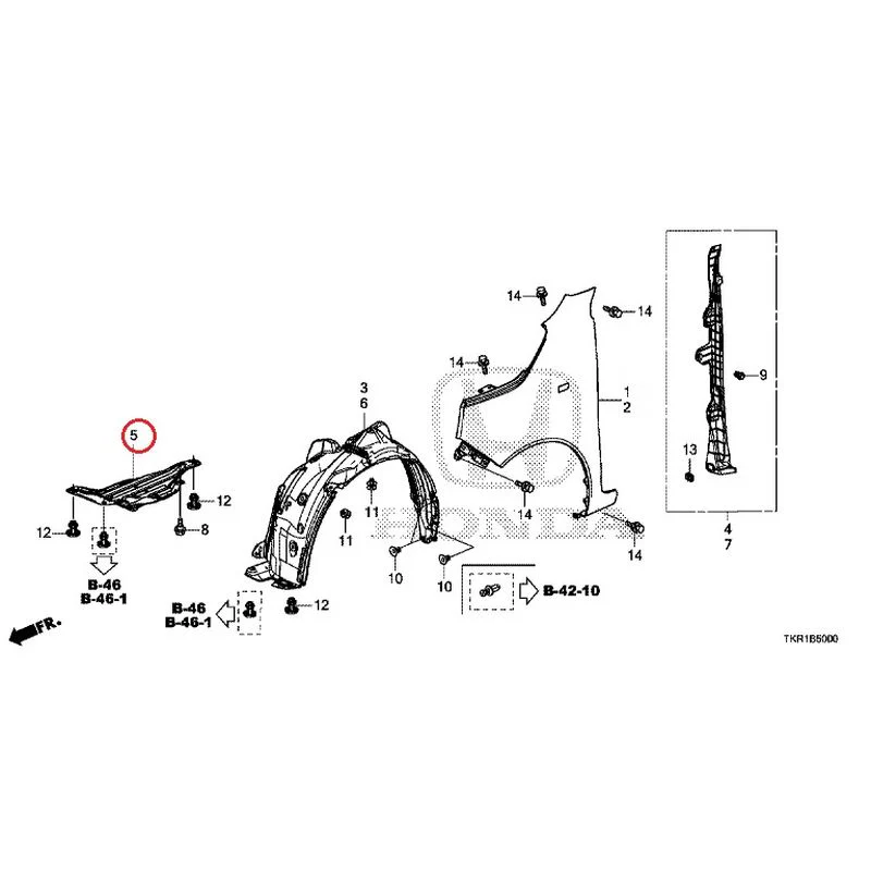 [NEW] JDM HONDA N-WGN CUSTOM JH3 2023 Front Fenders GENUINE OEM - Image 6