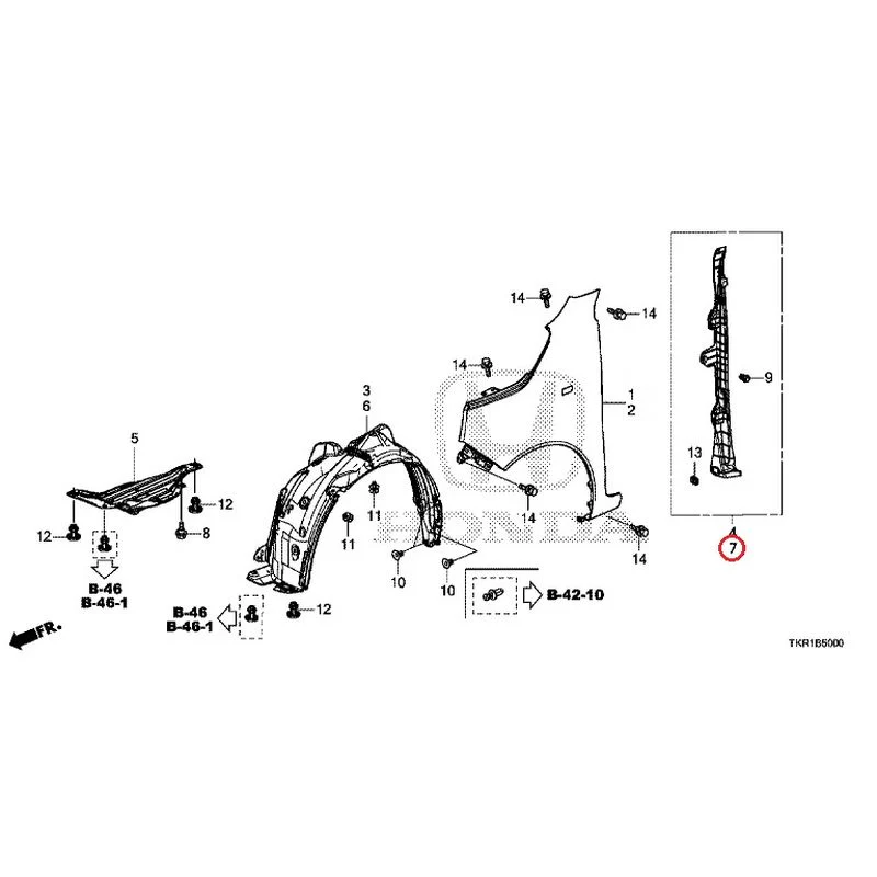 [NEW] JDM HONDA N-WGN CUSTOM JH3 2023 Front Fenders GENUINE OEM - Image 8