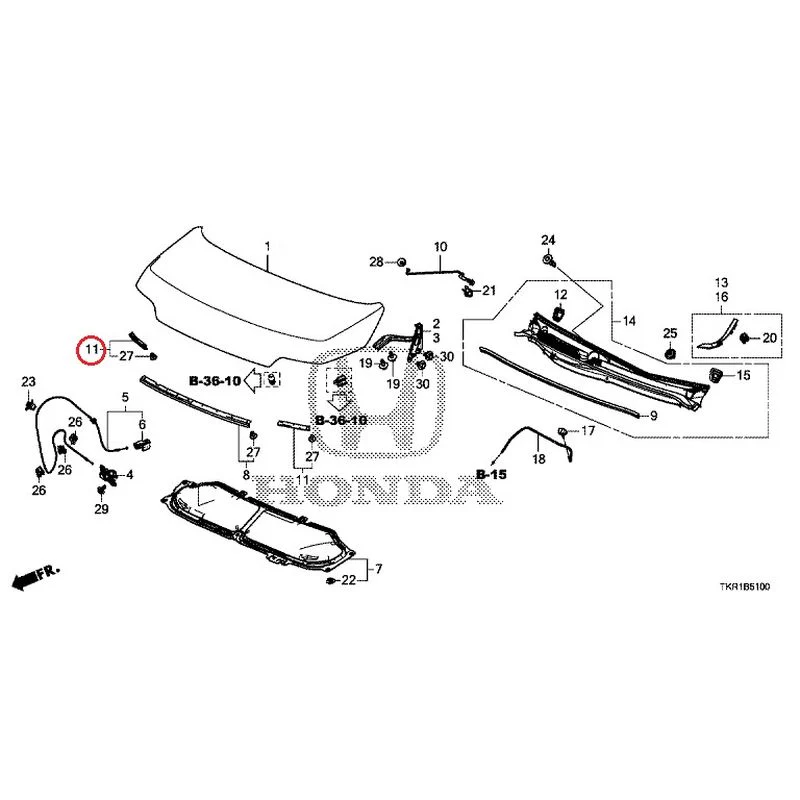 [NEW] JDM HONDA N-WGN CUSTOM JH3 2023 Hood GENUINE OEM - Image 11