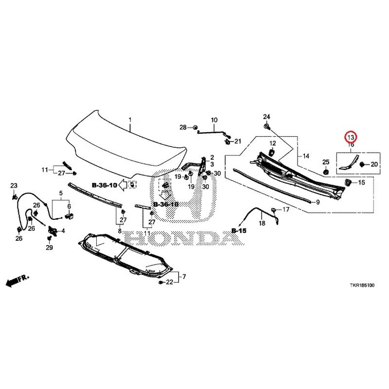 [NEW] JDM HONDA N-WGN CUSTOM JH3 2023 Hood GENUINE OEM - Image 13