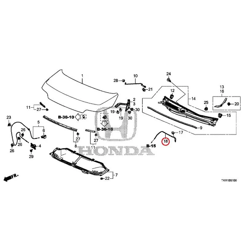 [NEW] JDM HONDA N-WGN CUSTOM JH3 2023 Hood GENUINE OEM - Image 18