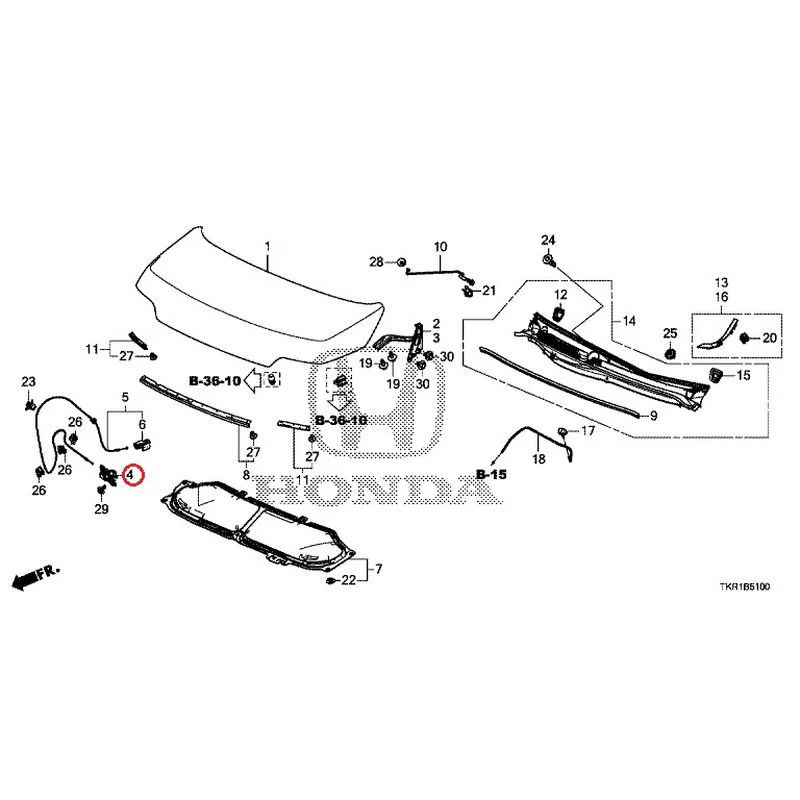 [NEW] JDM HONDA N-WGN CUSTOM JH3 2023 Hood GENUINE OEM - Image 5