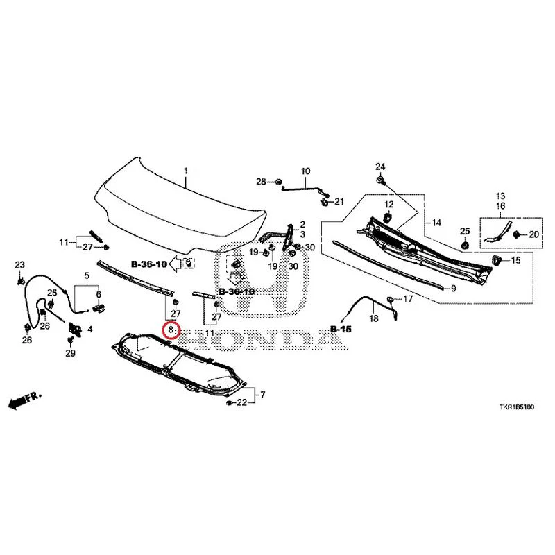 [NEW] JDM HONDA N-WGN CUSTOM JH3 2023 Hood GENUINE OEM - Image 8