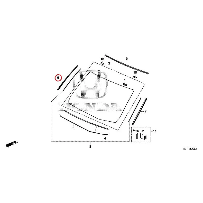 [NEW] JDM HONDA N-WGN CUSTOM JH3 2023 Front Windshield GENUINE OEM - Image 6