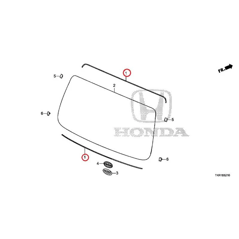 [NEW] JDM HONDA N-WGN CUSTOM JH3 2023 Rear Windshield Glass GENUINE OEM - Image 2