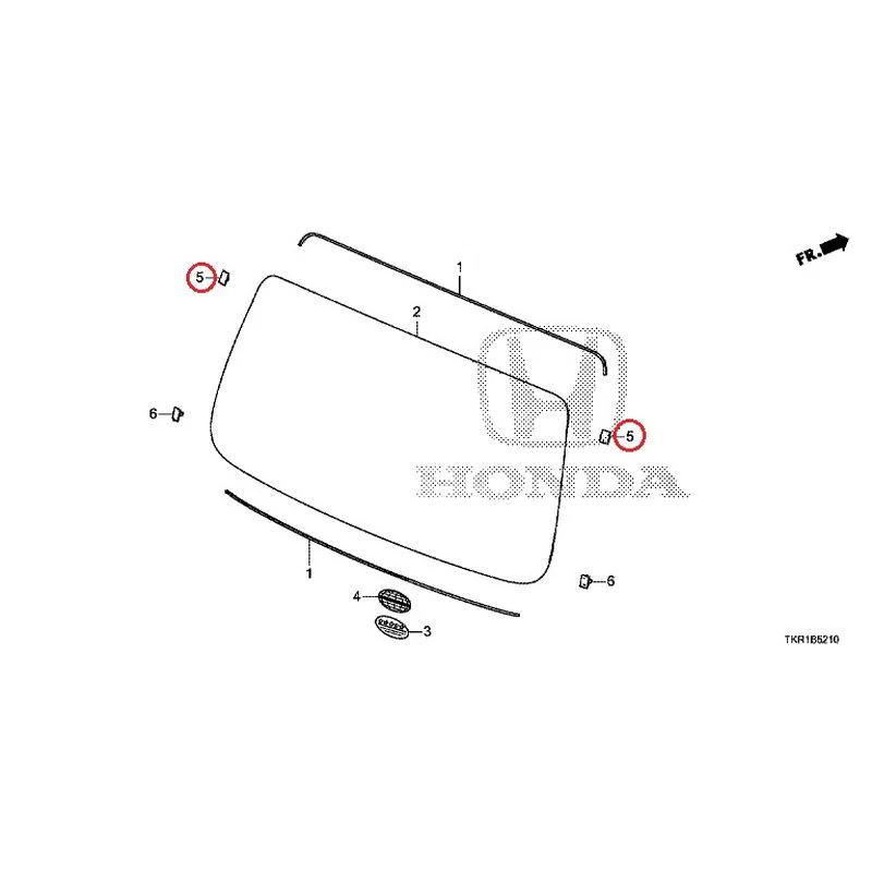 [NEW] JDM HONDA N-WGN CUSTOM JH3 2023 Rear Windshield Glass GENUINE OEM - Image 4