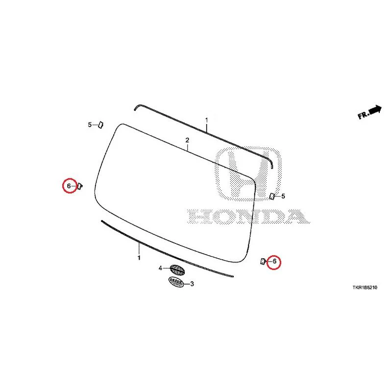 [NEW] JDM HONDA N-WGN CUSTOM JH3 2023 Rear Windshield Glass GENUINE OEM - Image 5