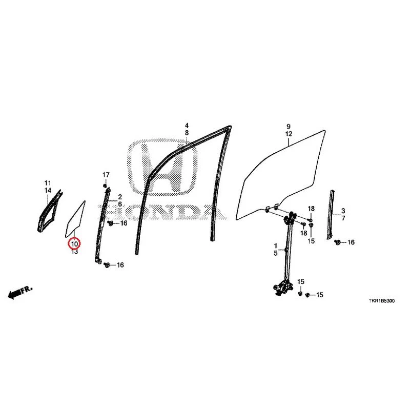 [NEW] JDM HONDA N-WGN CUSTOM JH3 2023 Front Door Glass/Regulator GENUINE OEM - Image 11