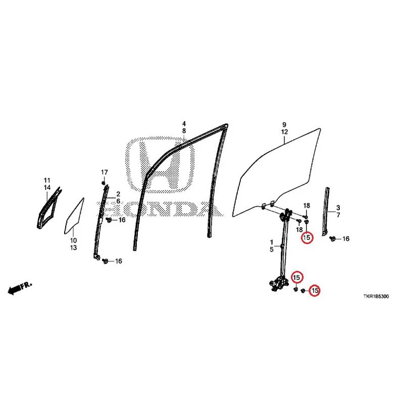 [NEW] JDM HONDA N-WGN CUSTOM JH3 2023 Front Door Glass/Regulator GENUINE OEM - Image 16