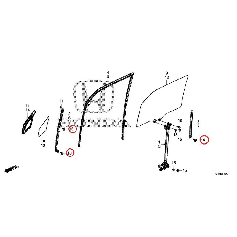 [NEW] JDM HONDA N-WGN CUSTOM JH3 2023 Front Door Glass/Regulator GENUINE OEM - Image 17