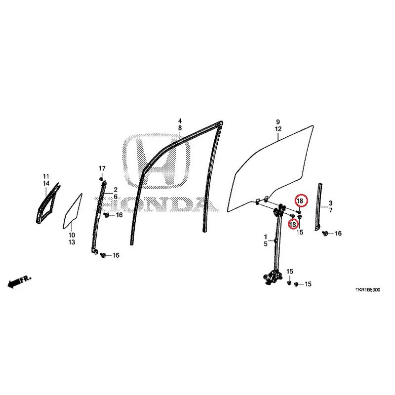 [NEW] JDM HONDA N-WGN CUSTOM JH3 2023 Front Door Glass/Regulator GENUINE OEM - Image 19