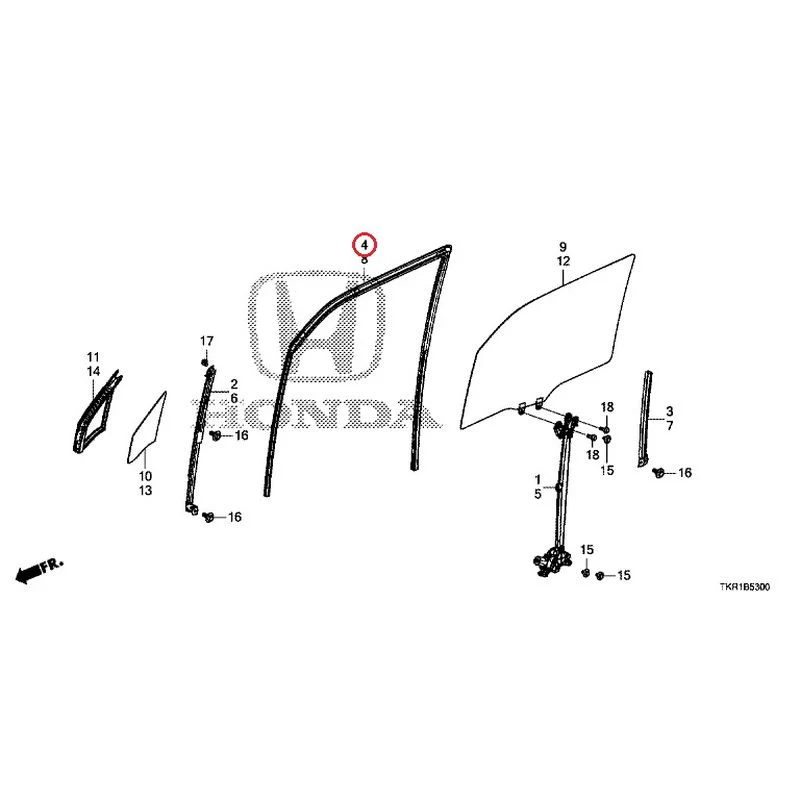 [NEW] JDM HONDA N-WGN CUSTOM JH3 2023 Front Door Glass/Regulator GENUINE OEM - Image 5