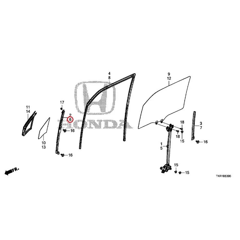[NEW] JDM HONDA N-WGN CUSTOM JH3 2023 Front Door Glass/Regulator GENUINE OEM - Image 7