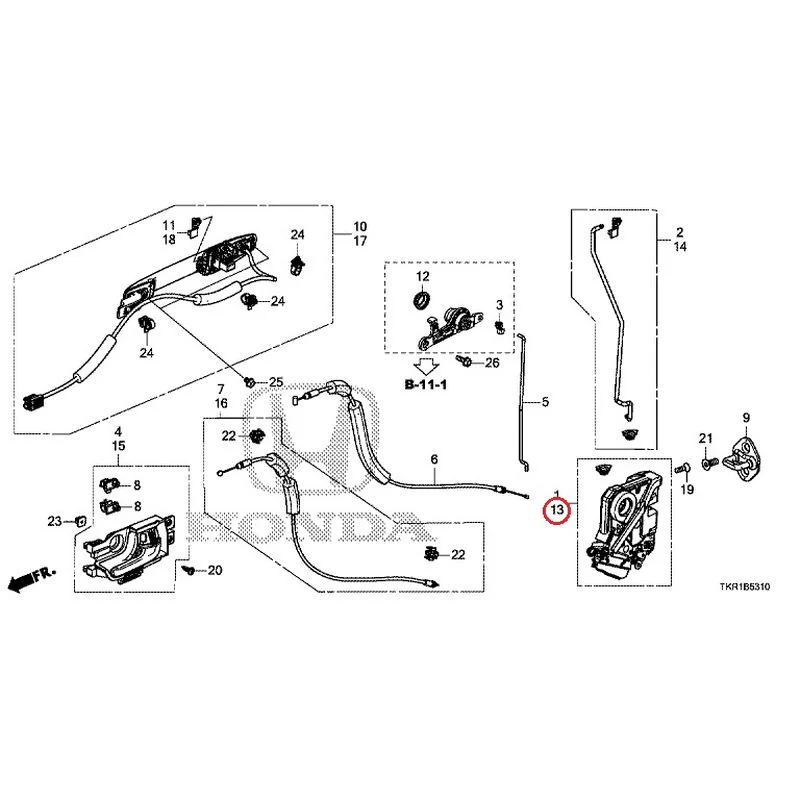 [NEW] JDM HONDA N-WGN CUSTOM JH3 2023 Front Door Locks/Outer Handles GENUINE OEM - Image 15
