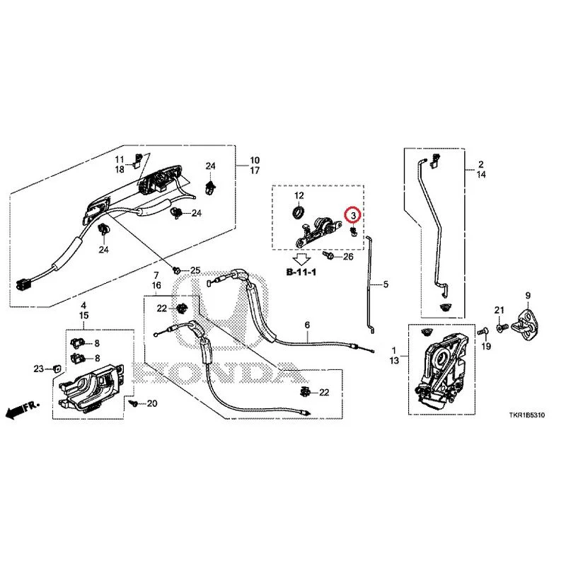 [NEW] JDM HONDA N-WGN CUSTOM JH3 2023 Front Door Locks/Outer Handles GENUINE OEM - Image 4