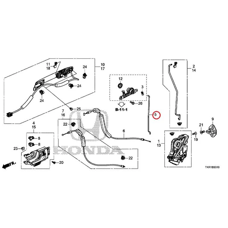 [NEW] JDM HONDA N-WGN CUSTOM JH3 2023 Front Door Locks/Outer Handles GENUINE OEM - Image 6