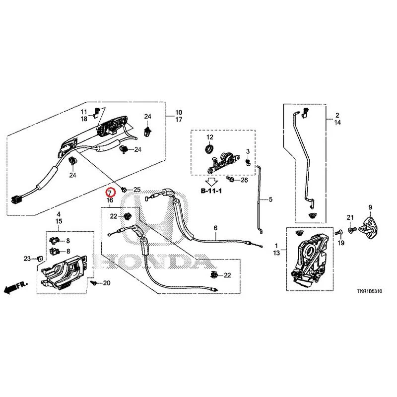 [NEW] JDM HONDA N-WGN CUSTOM JH3 2023 Front Door Locks/Outer Handles GENUINE OEM - Image 8