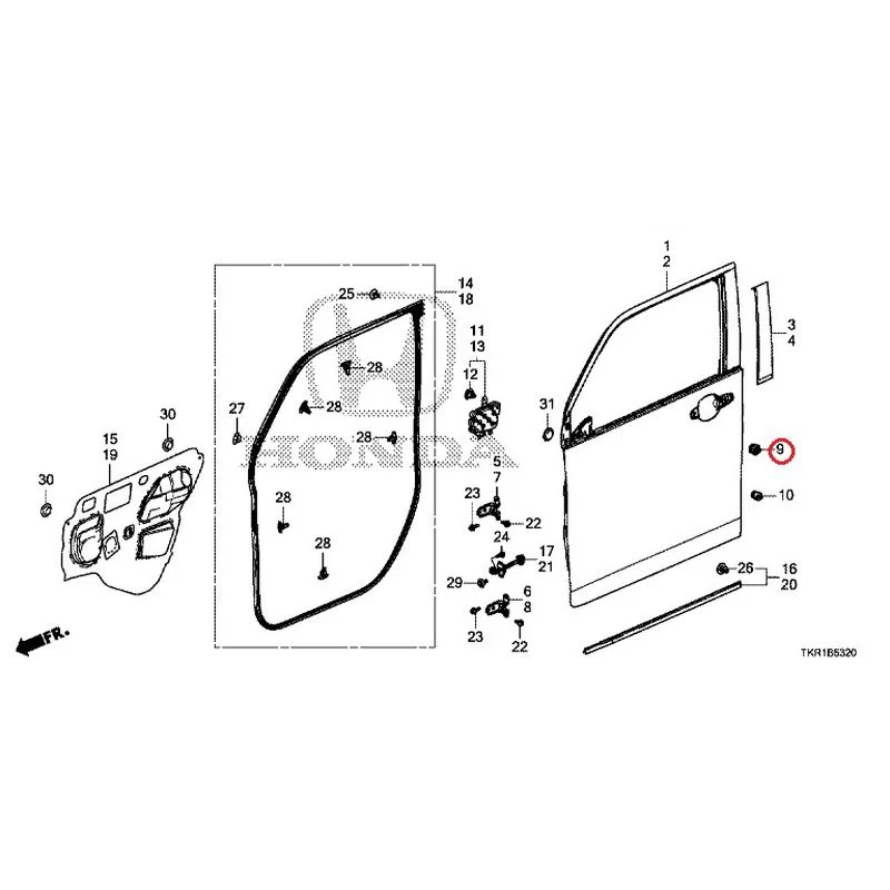 [NEW] JDM HONDA N-WGN CUSTOM JH3 2023 Front Door Panel GENUINE OEM - Image 10