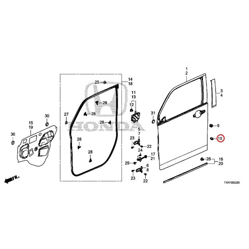 [NEW] JDM HONDA N-WGN CUSTOM JH3 2023 Front Door Panel GENUINE OEM - Image 11